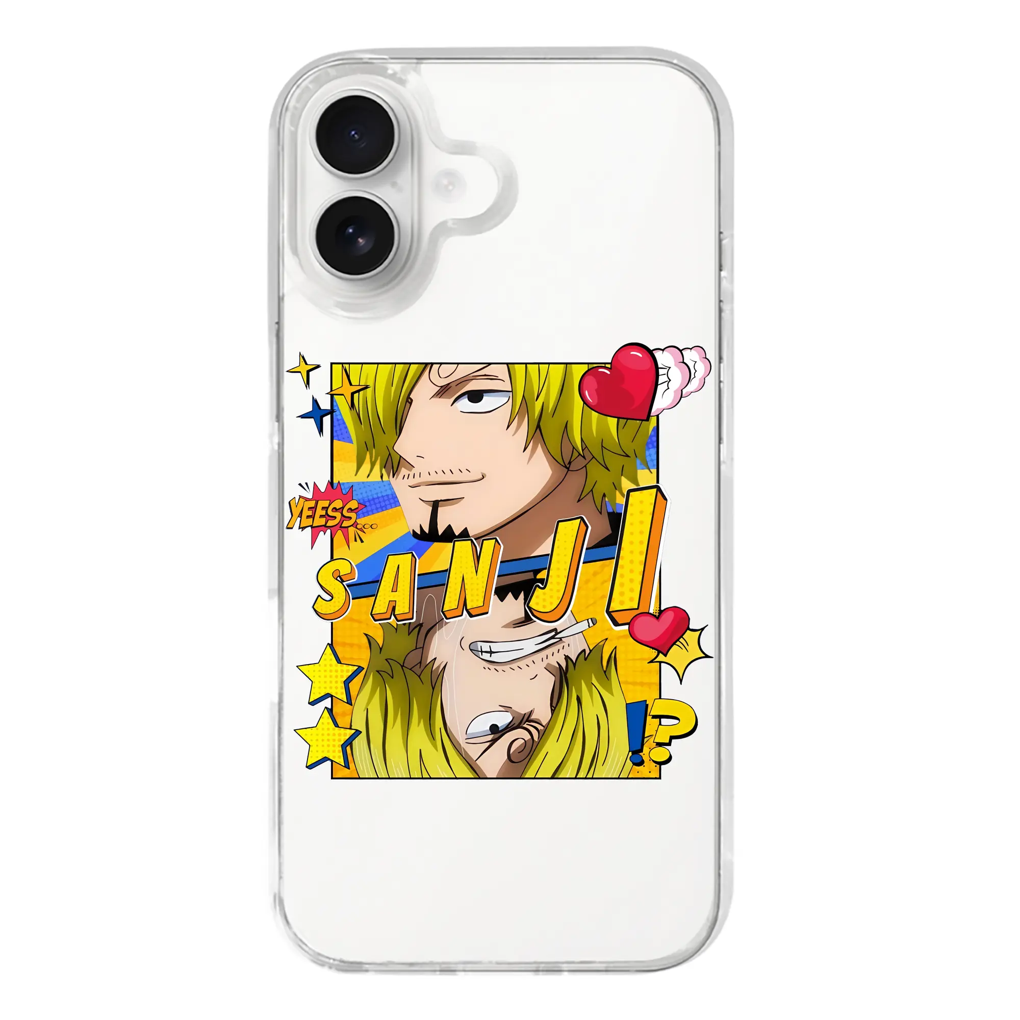 ワンピース グッズ ヴィンスモーク・サンジ - iPhone 17シリーズ 透明スマホケース – 薄型・耐衝撃・精密フィット保護カバー